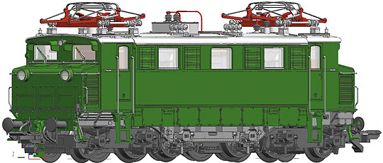 Electric locomotive class 1670 (3-RAIL AC)<br /><a href='images/pictures/Roco/68445.jpg' target='_blank'>Full size image</a>